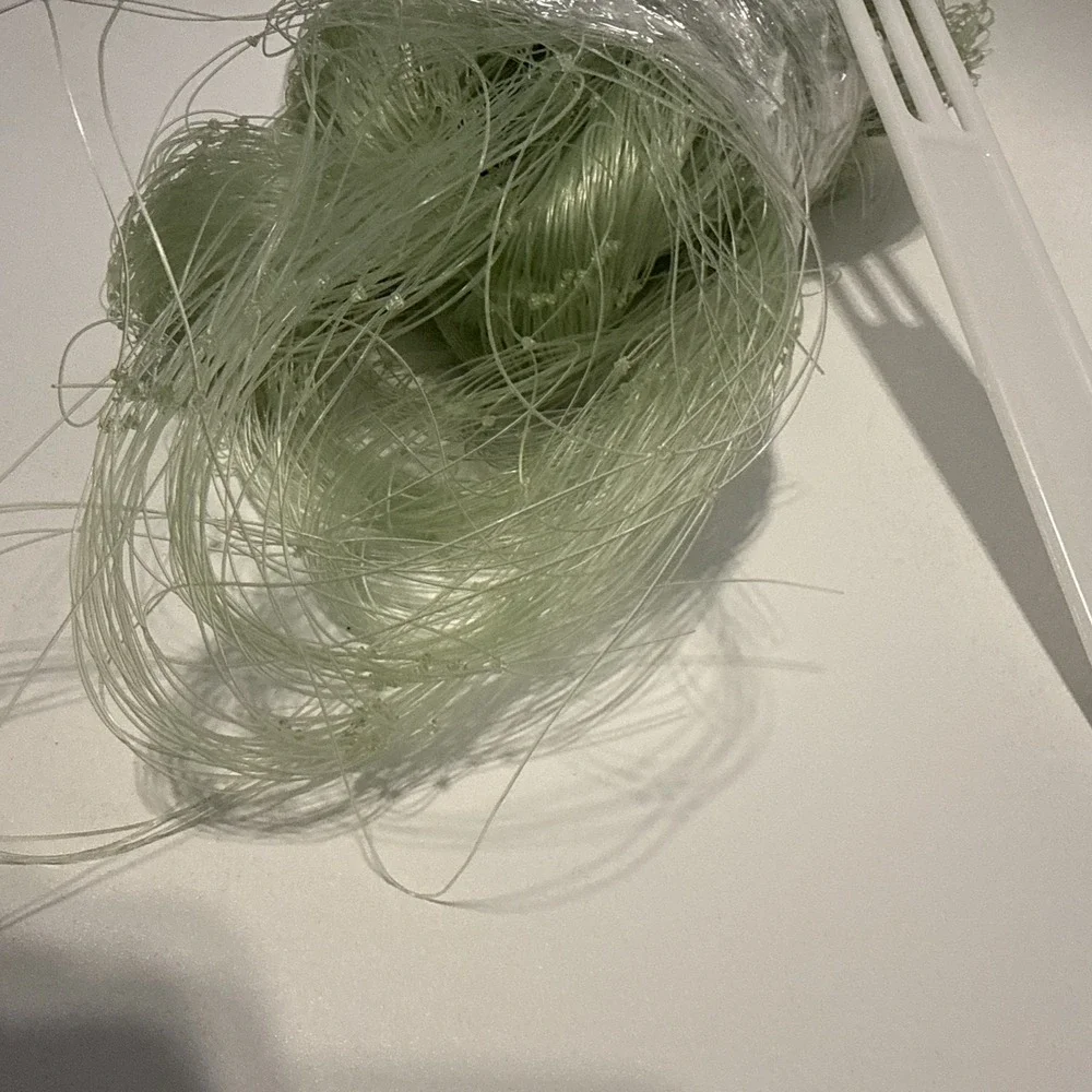 Green Monofilament Fishing Net Netting 1 lb 3.7 oz w/ 13